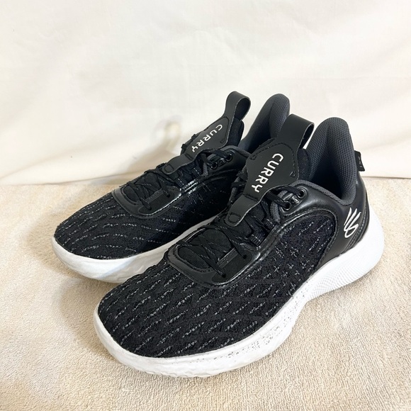 Under Armour Curry Flow 9 Black/White size 8.5 MEN’S BASKETBALL SHOES - Picture 3 of 8